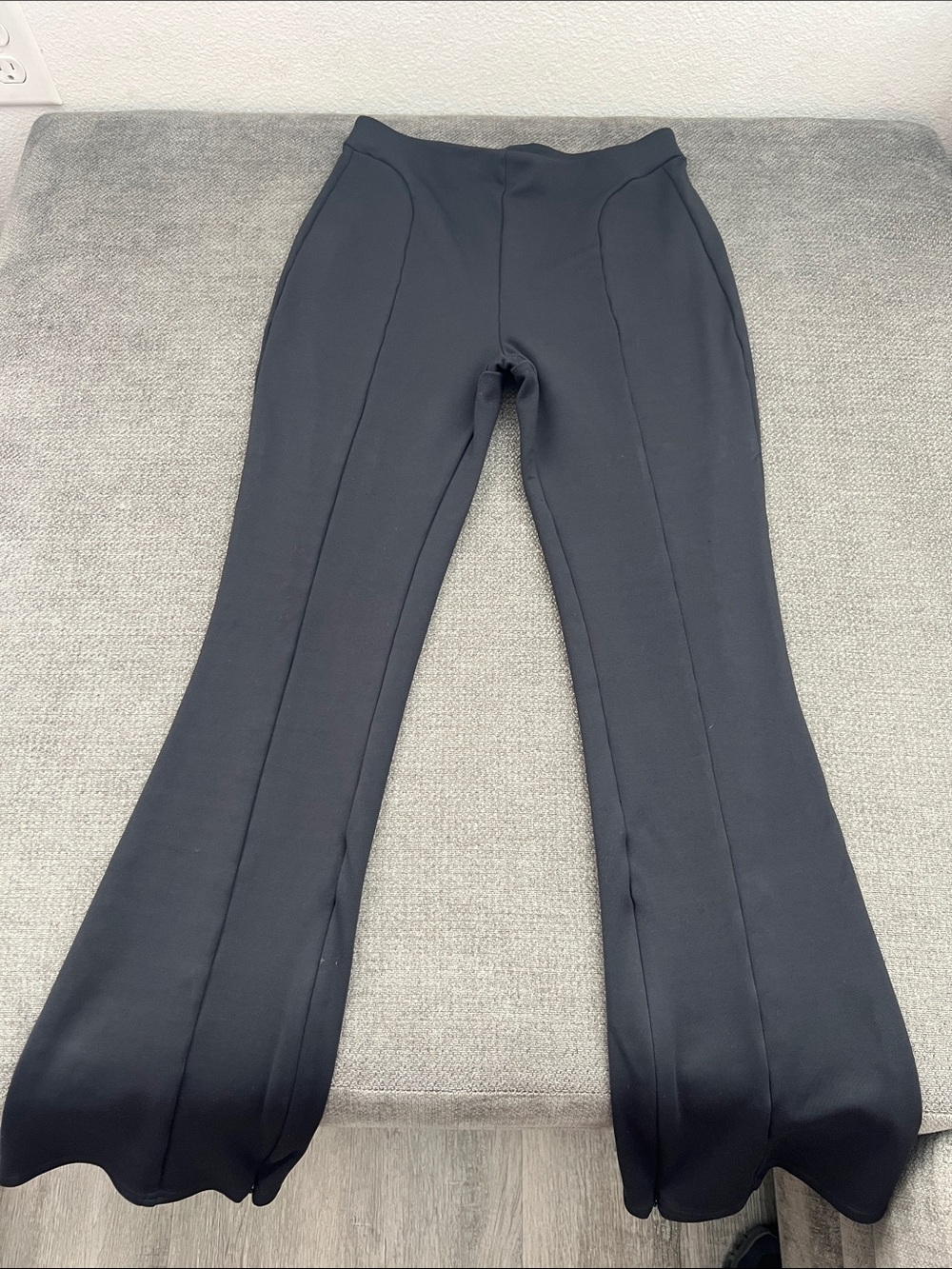 ALO Yoga Black Ponte Flare Pants